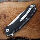 Bestech Knives Warwolf Folding Knife 3.5" D2 Tool Steel Blade Black G10 Handle