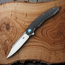 Bestech Fanga Linerlock Folding Knife 4" D2 Tool Steel Blade Carbon Fiber/G10 Handle