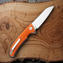 Bestech Knives TEXEL Folding Knife 3.25" D2 Tool Steel Blade Orange G10 Handle