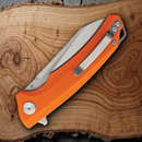 Bestech Knives TEXEL Folding Knife 3.25" D2 Tool Steel Blade Orange G10 Handle