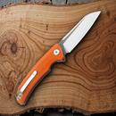 Bestech TEXEL Liner Folding Knife 3.25" D2 Tool Steel Blade Orange G10 Handle