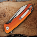 Bestech TEXEL Liner Folding Knife 3.25" D2 Tool Steel Blade Orange G10 Handle