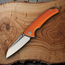 Bestech TEXEL Liner Folding Knife 3.25" D2 Tool Steel Blade Orange G10 Handle