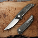 Bestech Knives Swift Linerlock Folding Knife 3.5" D2 Tool Steel Blade Black Micarta Handle