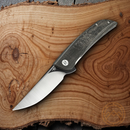 Bestech Knives Swift Linerlock Folding Knife 3.5" D2 Tool Steel Blade Black Micarta Handle
