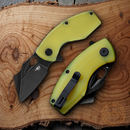 Bestech Knives Lizard Linerlock Folding Knife 2.5" D2 Tool Steel Blade Lime G-10 Handle