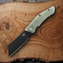 Bestech Knives Cubis Linerlock Folding Knife 3.13" D2 Tool Steel Blade Jade G10 Handle