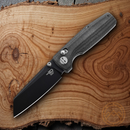 Bestech Knives Slasher Axis Folding Knife 2.88" D2 Steel Blade Balck Micarta Handle