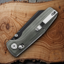 Bestech Knives Slasher Axis Folding Knife 2.88" D2 Tool Steel Blade Green Micarta Handle