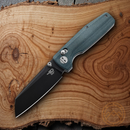 Bestech Knives Slasher Axis Folding Knife 2.88" D2 Tool Steel Blade Blue Micarta Handle