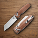 Bestech Knives Slasher Folding Knife 2.88" D2 Tool Steel Blade Natural Micarta Handle