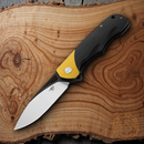 Bestech Knives Airstream Folding Knife 3.7" D2 Steel Blade Blk/Yellow G10 Handle