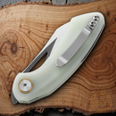 Bestech Knives Bihai Linerlock Folding Knife 2.13" 14C28N Steel Hawkbill  Blade Jade G10 Handle