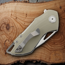 Bestech Knives Riverstone Folding Knife 2.5" 154CM Steel Blade Champagne G10 Handle