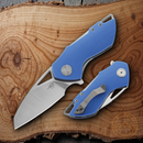 Bestech Knives Riverstone Linerlock Folding Knife 2.5" 154CM Steel Blade Blue G10 Handle