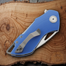 Bestech Knives Riverstone Linerlock Folding Knife 2.5" 154CM Steel Blade Blue G10 Handle