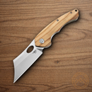 Bestech Knives Skirmish Linerlock Folding Knife 3.25" D2 Tool Steel Blade Olive Wood Handle