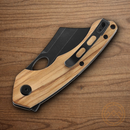 Bestech Knives Skirmish Linerlock Folding Knife 3.25" D2 Tool Steel Blade Olive Wood Handle
