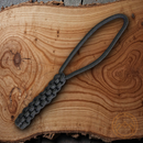 Bestech Lanyard Black Braided Paracord 4.7" One Piece Construction TKM09A