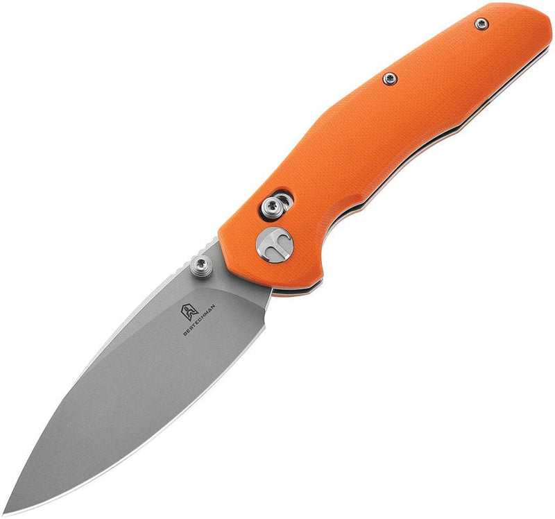 Bestech Knives Ronan B-Lock Folding Knife 3.25" 14C28N Sandvik Steel Blade Orange G10 Handle MK02F -Bestech Knives - Survivor Hand Precision Knives & Outdoor Gear Store