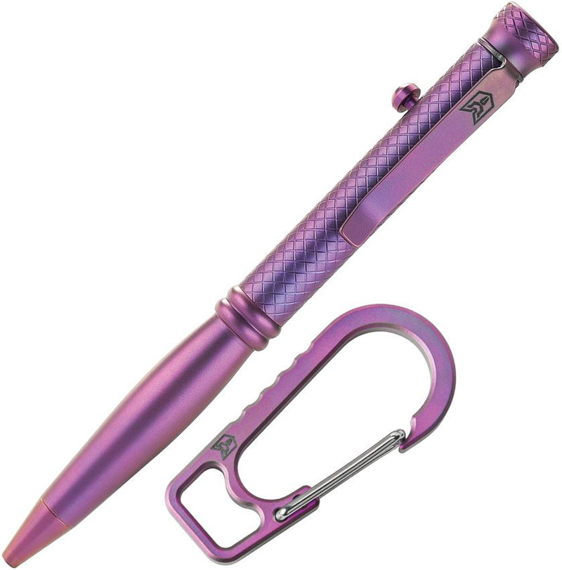 Bestech Knives Bestechman Scribe Pen 9000M Refill Bolt Action Purple Titanium Construction M16C -Bestech Knives - Survivor Hand Precision Knives & Outdoor Gear Store