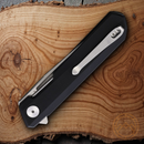 Bestech Knives Bestechman Dundee Linerlock Folding Knife 3.5" D2 Tool Steel Blade Black G10 Handle
