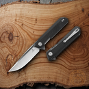 Bestech Knives Bestechman Dundee Linerlock Folding Knife 3.5" D2 Tool Steel Blade Black G10 Handle