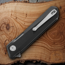Bestech Knives Bestechman Dundee Linerlock Folding Knife 3.5" D2 Tool Steel Blade Black G10 Handle