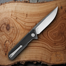 Bestech Knives Bestechman Dundee Linerlock Folding Knife 3.5" D2 Tool Steel Blade Black G10 Handle