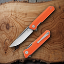 Bestech Knives Bestechman Dundee Linerlock Folding Knife 3.5" D2 Tool Steel Blade Orange G10 Handle