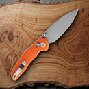 Bestech Knives Ronan B-Lock Folding Knife 3.25" 14C28N Sandvik Steel Blade Orange G10 Handle