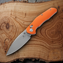 Bestech Knives Ronan B-Lock Folding Knife 3.25" 14C28N Sandvik Steel Blade Orange G10 Handle
