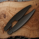 Bestech Predator Black And Orange Handles Inlay Carbon Fiber For Predator Models