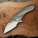 Bestech Knives Goblin Frame Folding Knife 2.25" CPM S35VN Steel Blade Gray Titanium Handle