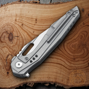 Bestech Knives Malware Folding Knife 3.88" S35VN Steel Blade Black Titanium/Carbon Fiber Handle