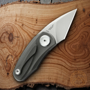 Bestech Knives Tulip Folding Knife 1.25" Bohler M390 Steel Blade Gray Titanium Handle