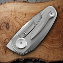 Bestech Knives Tulip Frame Folding Knife 1.25" Bohler M390 Steel Blade Gray Titanium Handle