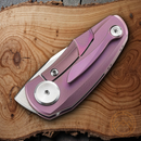 Bestech Knives Tulip Frame Folding Knife 1.25" Bohler M390 Steel Blade Purple Titanium Handle