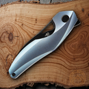 Bestech Knives The Reticulan Folding Knife 3.25" S35VN Steel Blade Blue Titanium Handle