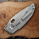 Bestech Knives Exploit Folding Knife 3.13" S35VN Steel Blade Gray Titanium Handle