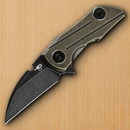 Bestech 2500 Delta Frame Folding Knife 2.5" S35VN Steel Blade Bronze Titanium Handle KT2006D