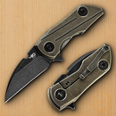 Bestech 2500 Delta Frame Folding Knife 2.5" S35VN Steel Blade Bronze Titanium Handle KT2006D