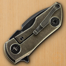 Bestech 2500 Delta Frame Folding Knife 2.5" S35VN Steel Blade Bronze Titanium Handle KT2006D