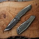 Bestech Knives Togatta Folding Knife 3.75" Bohler M390 Steel Blade Titanium/Timascus Handle