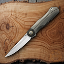Bestech Knives THYRA Folding Knife 3½ Bohler M390 Steel Blade Titanium/CF Handle