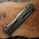 Bestech Knives Folding Knife 3.5" M390 Steel Blade Titanium/Carbon Fiber Handle