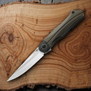 Bestech Knives Folding Knife 3.5" M390 Steel Blade Titanium/Carbon Fiber Handle
