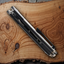 Bestech Knives Supernova Liner Folding Knife 3" Bohler M390 Steel Blade Gray Anodized Titanium Handle