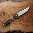 Bestech Knives Supernova Liner Folding Knife 3" Bohler M390 Steel Blade Gold Anodized Titanium Handle