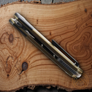 Bestech Knives Supernova Liner Folding Knife 3" Bohler M390 Steel Blade Gold Anodized Titanium Handle